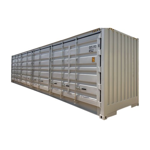 40ft high cube with full side open without cloumn